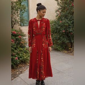 chinese dress ladies Off-White Bloom Garden Maxi Dress  FARM Rio